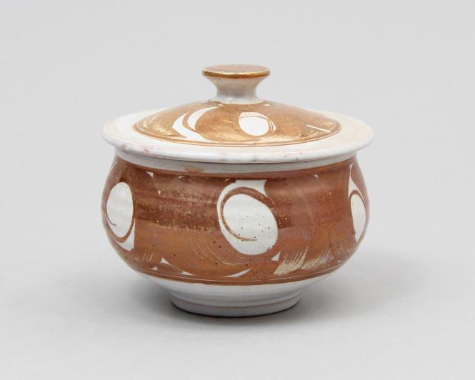 Lidded Pot with lustre glaze