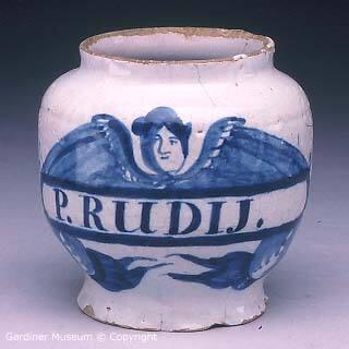 Drug jar inscribed "P. RUDIJ"