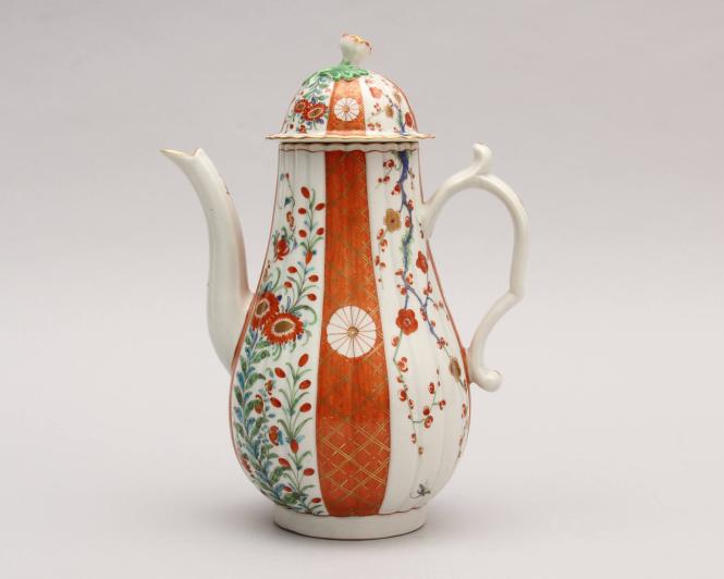 Coffee Pot with “Scarlet Japan” Pattern