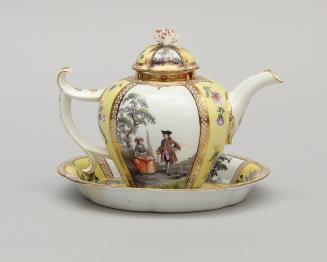 Selection from a Tea Service with Scenes Inspired by Antoine Watteau (1684-1721)