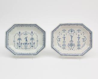 Rectangular Trays with Décor Bérain