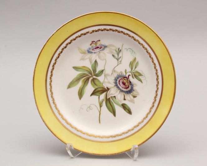 Pair of dessert Plates with named botanicals