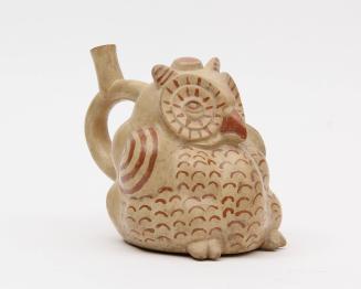 Owl Effigy Bottle with Stirrup-spout