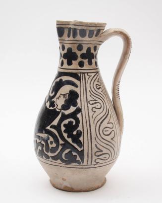 Jug with anthropomorphic beast