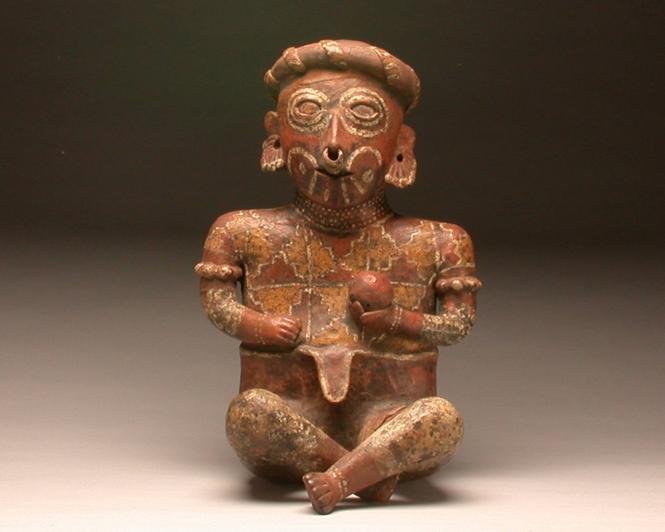 Figure of Seated Ballplayer