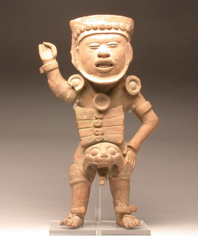 Figure of a standing ballplayer-warrior