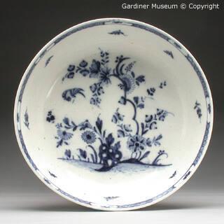 Bowl decorated with rocks and birds