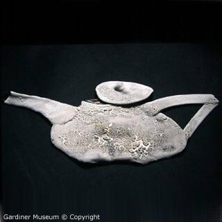 Grey and White Teapot