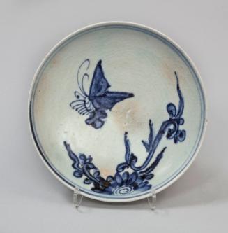 Dish with Butterfly and Flower