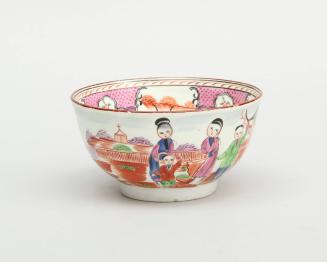 Sugar bowl with a chinoiserie pattern