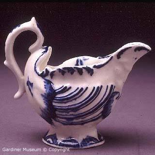 Dolphin-style cream ewer, after a Worcester original