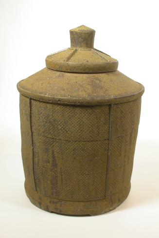 Cylindrical Lidded Jar