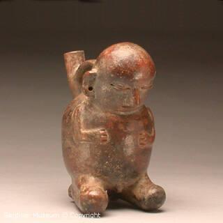 Kneeling Male Effigy Bottle