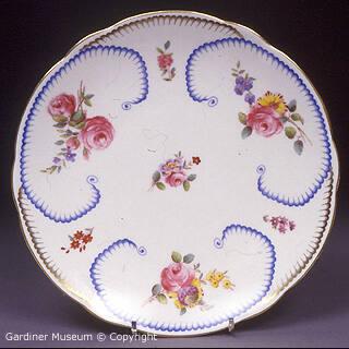 Plate with Sèvres style pattern