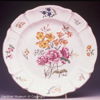 Plate with flowers